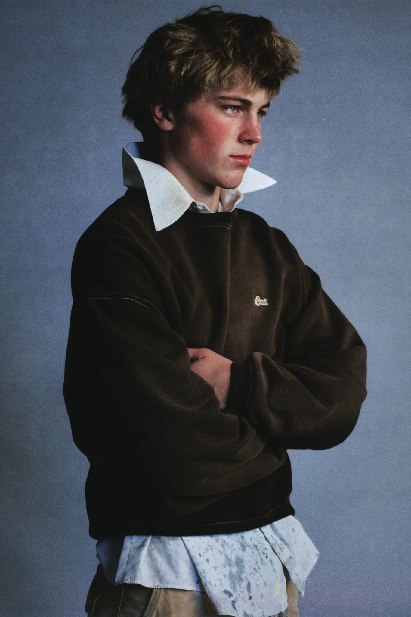 brown sunfaded crewneck - Image 3