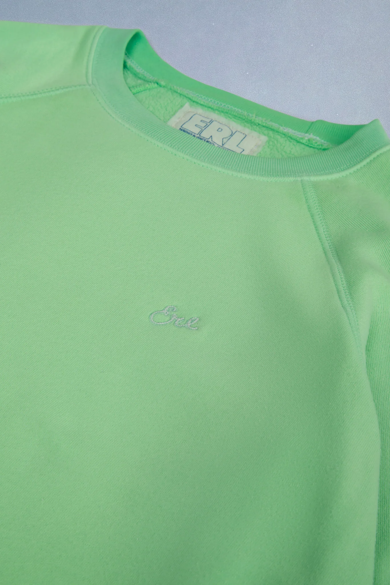 electric green raglan crewneck - Image 3