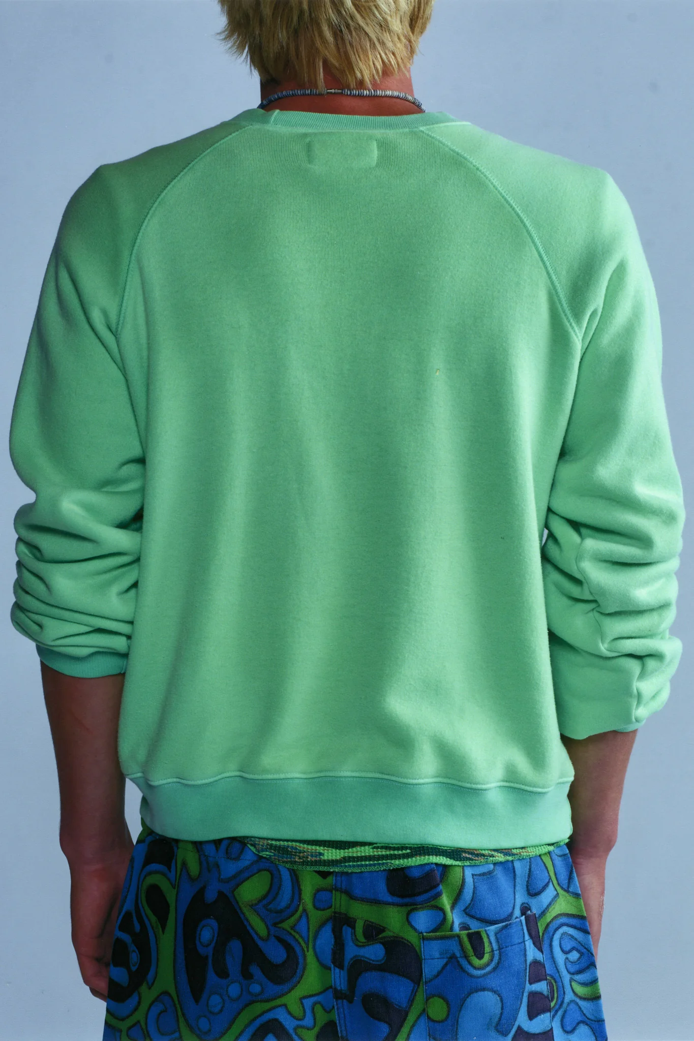 electric green raglan crewneck - Image 6