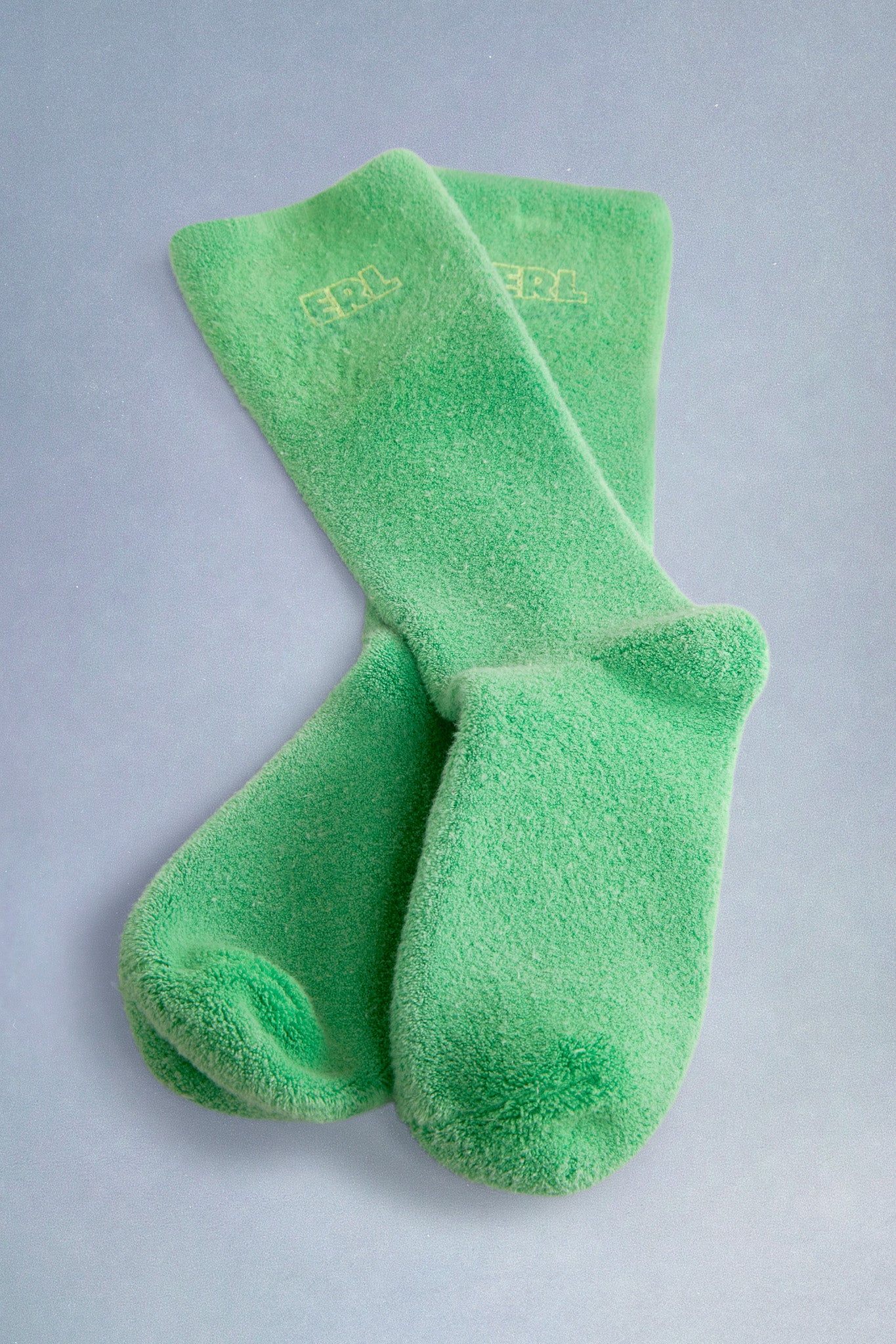 electric green soft socks - Image 3