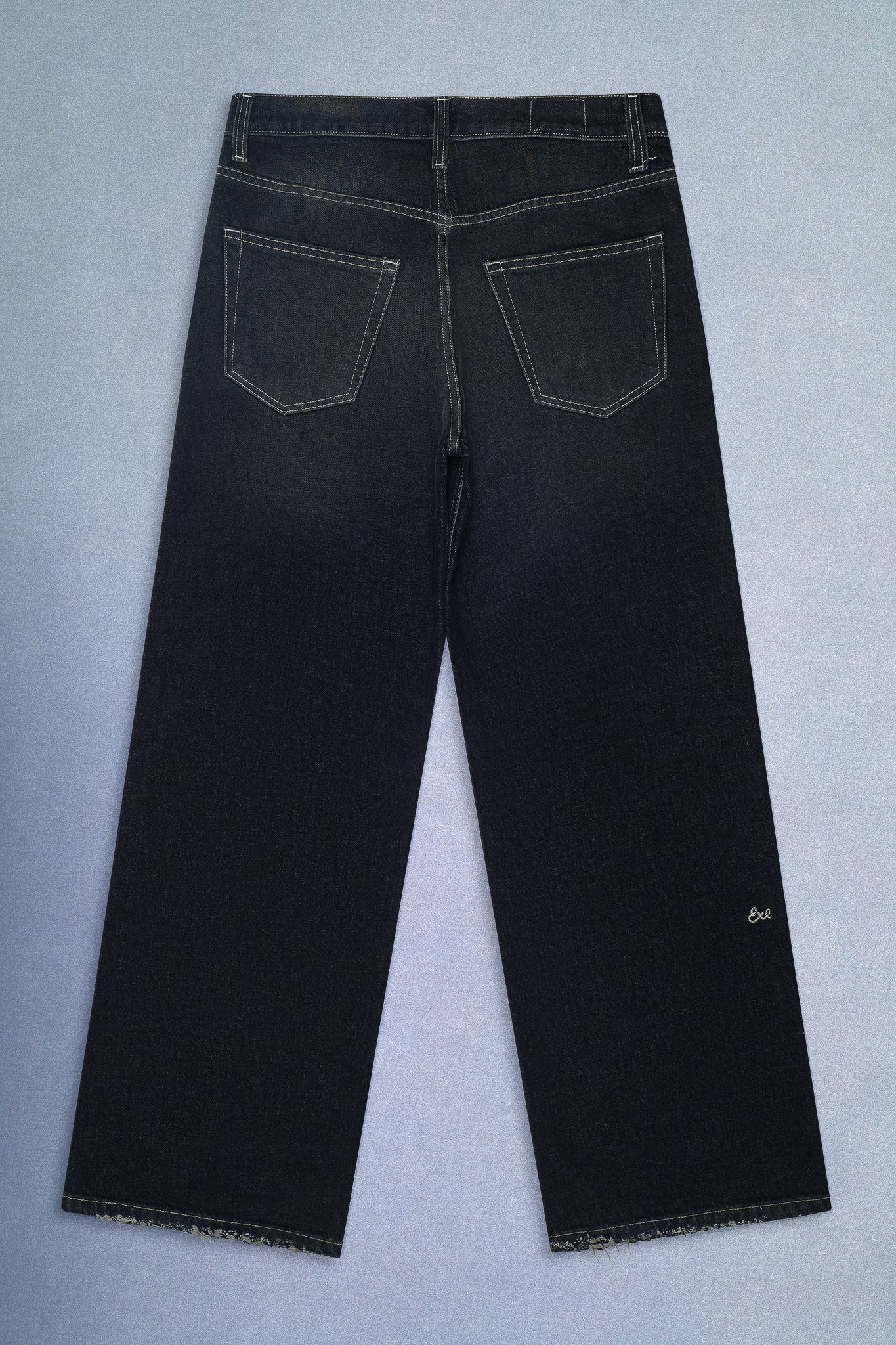 faded black relaxed jeans - Image 4