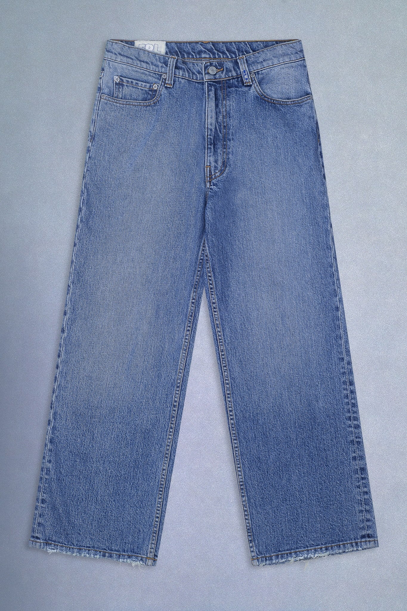 denim straight leg jeans - Image 3