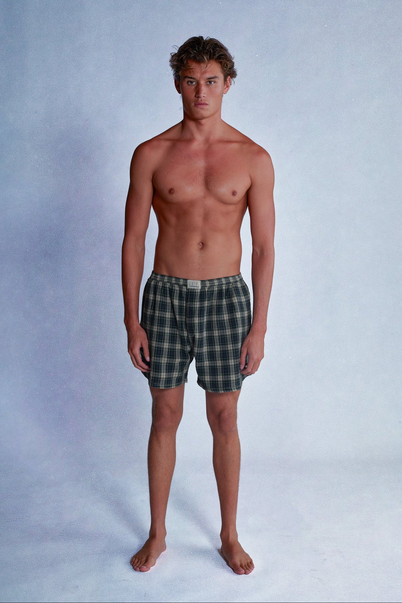 green plaid boxers