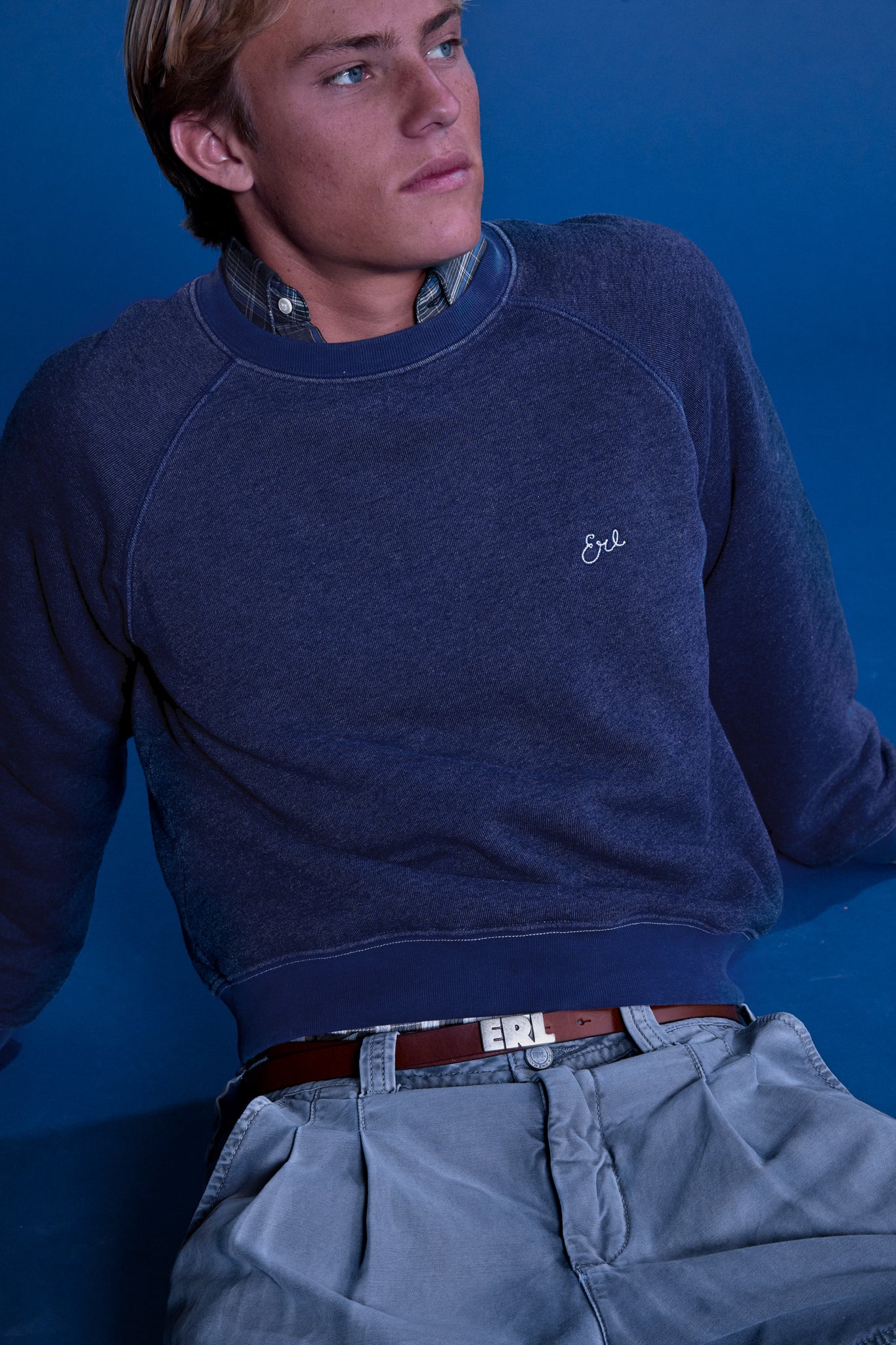 navy raglan crew - Image 6