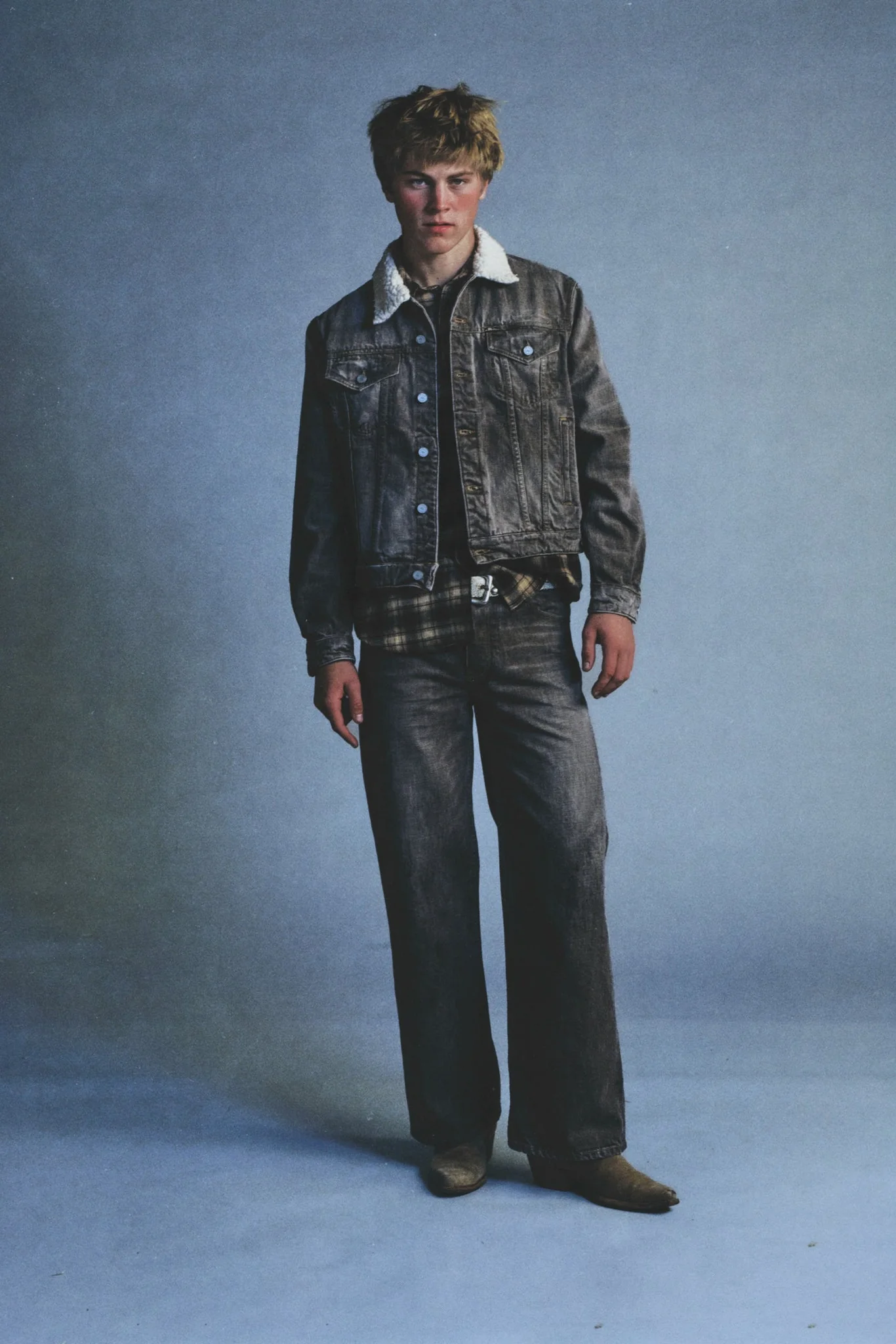 sherpa denim jacket - Image 3