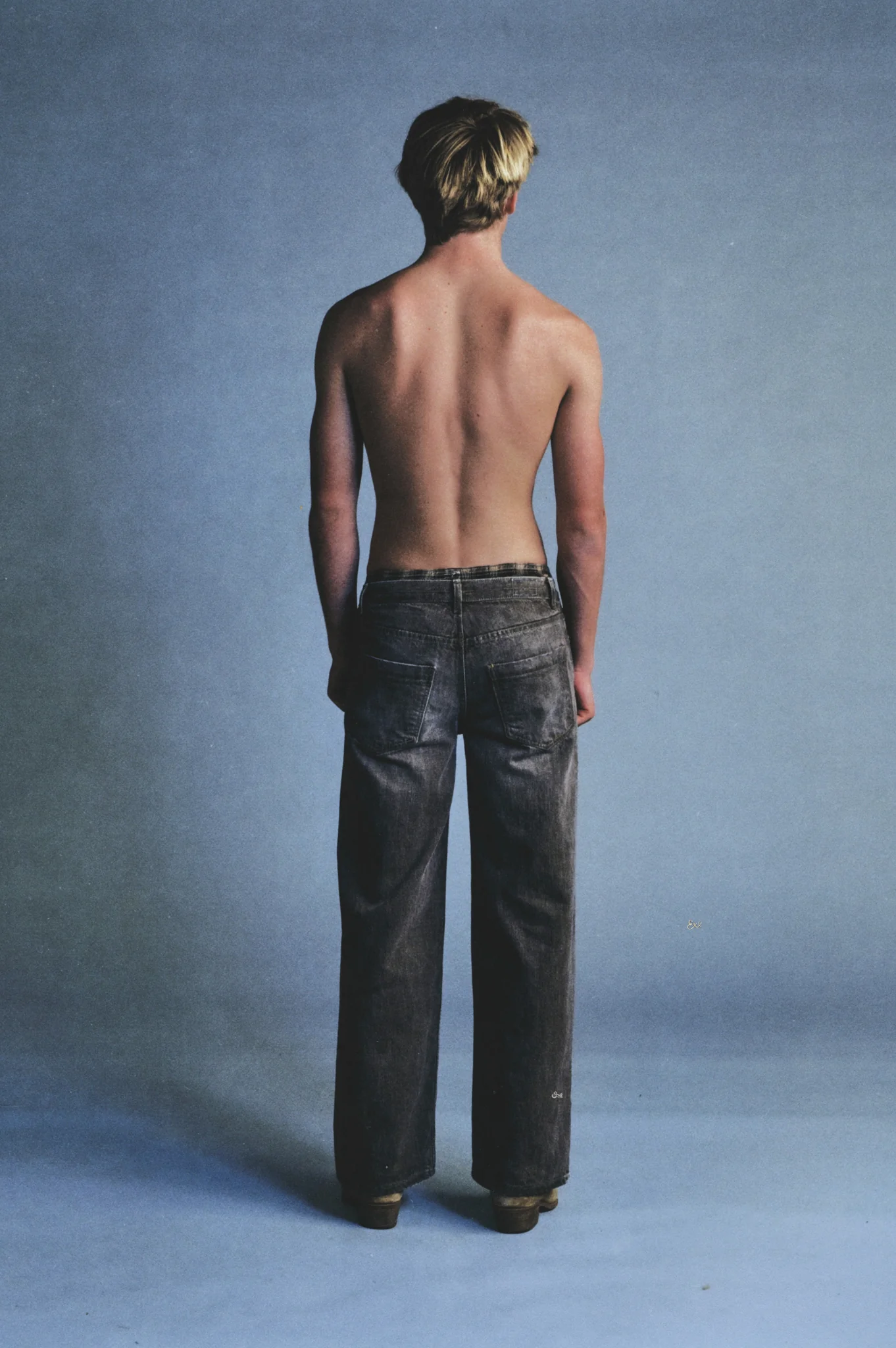 faded brown denim jeans - Image 3