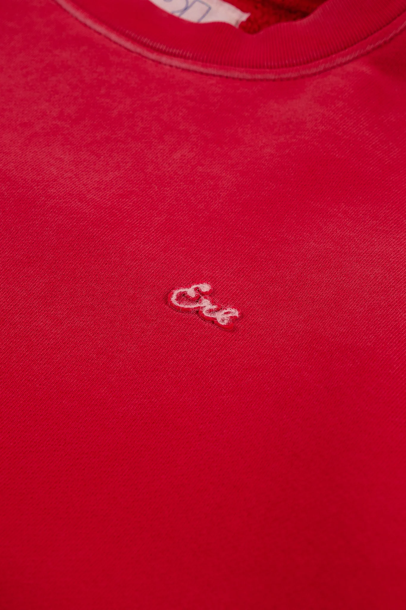 red sunfaded crewneck - Image 6