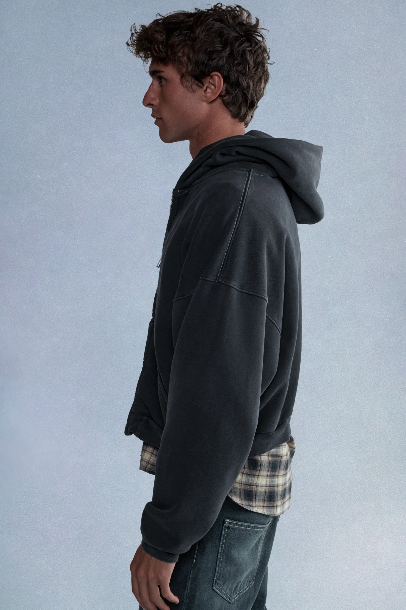 venice heavyweight zip up hoodie - Image 5