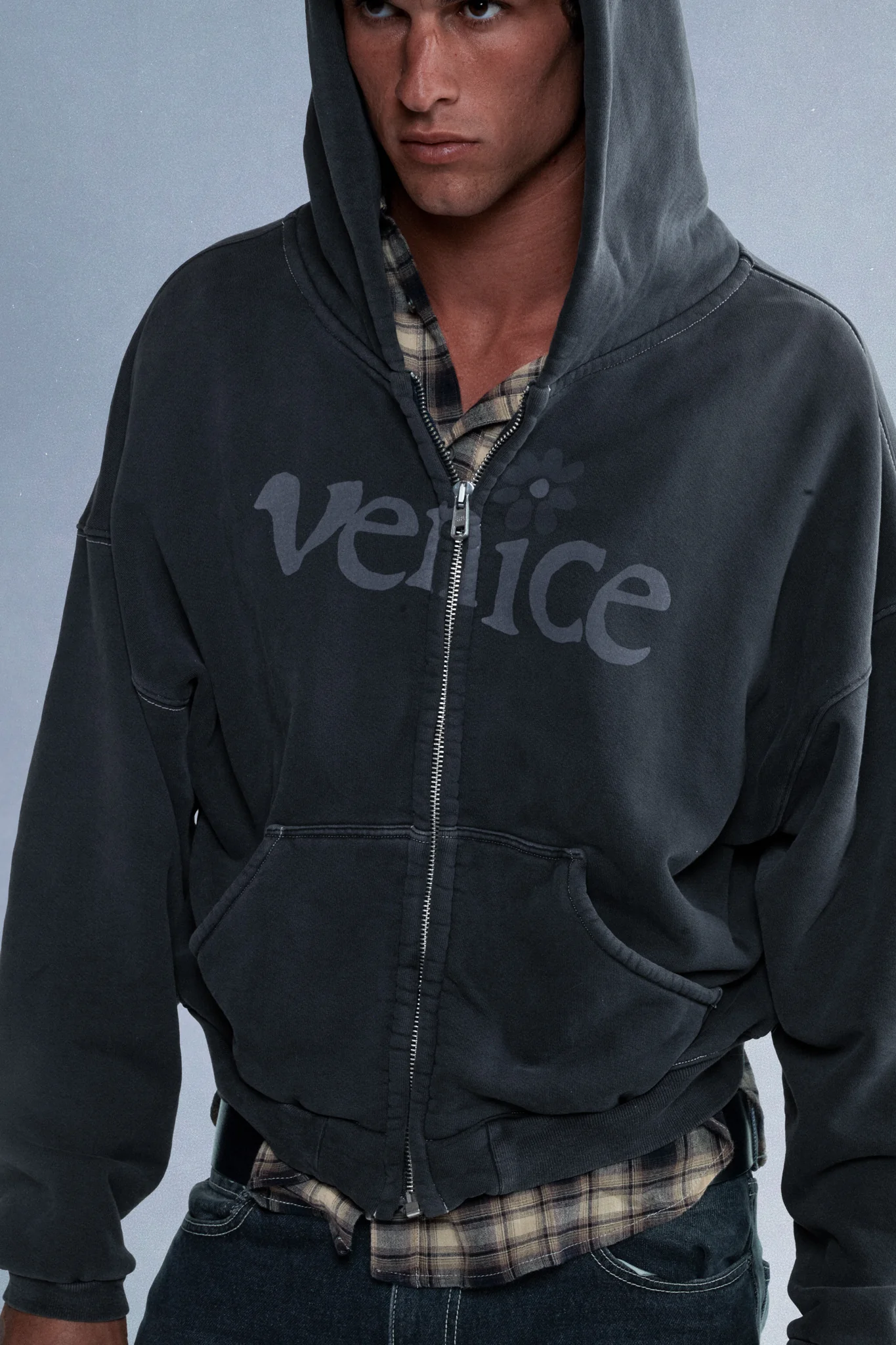 venice heavyweight zip up hoodie - Image 6