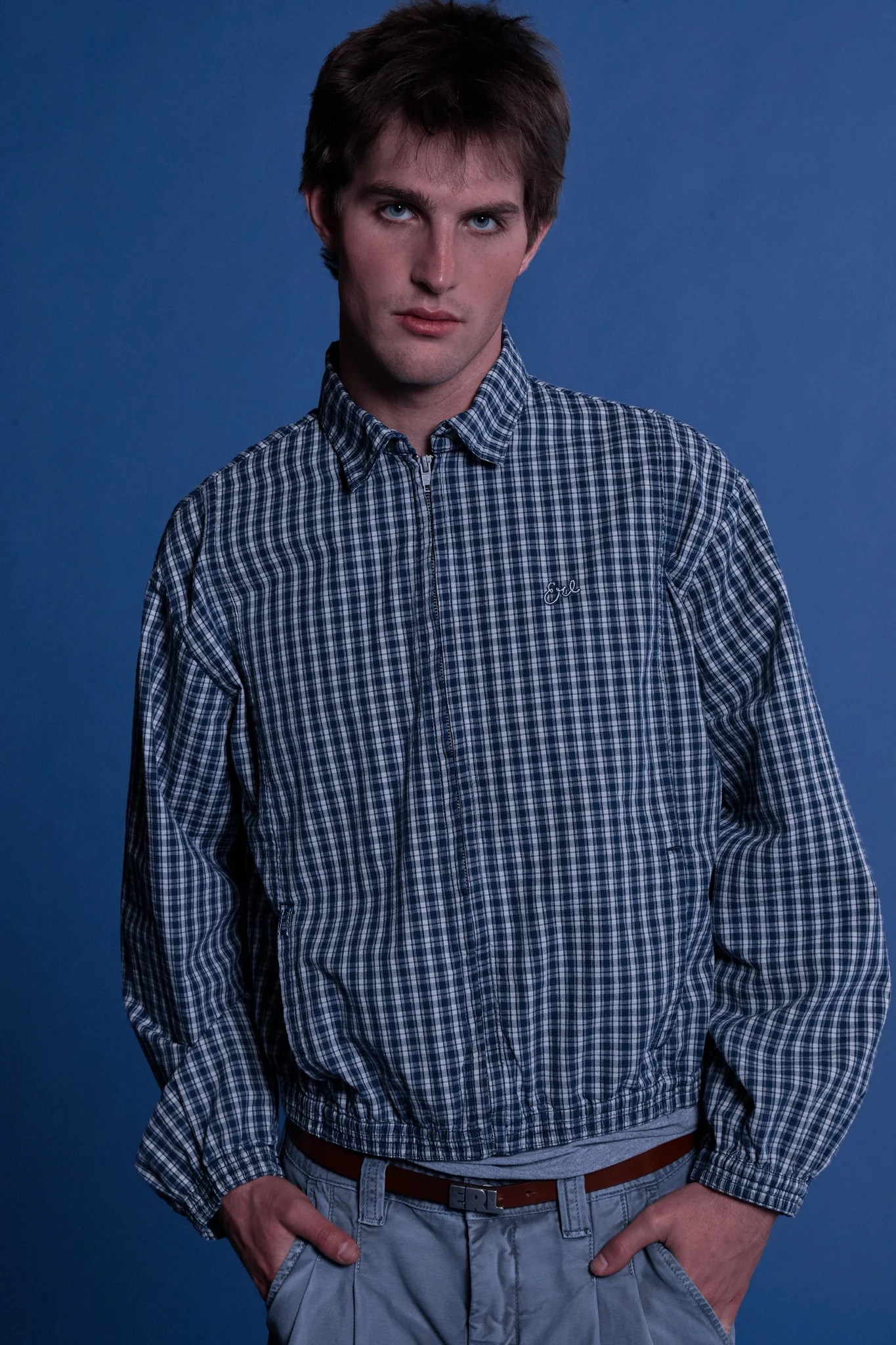 plaid zip jacket - Image 4