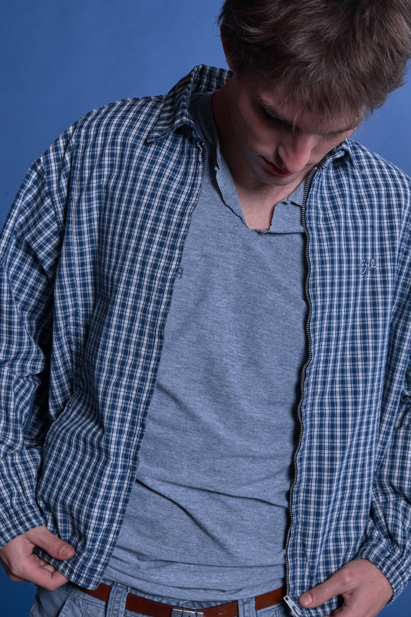 plaid zip jacket - Image 6